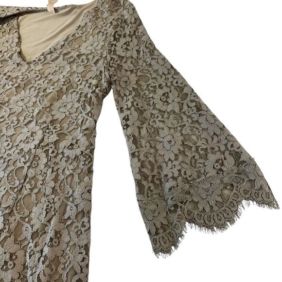 Bailey 44 Treasure Chest Fit and Flare Neutral Cream Lace Mini Dress, 8 - Picture 9 of 10